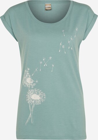 T-shirt 'Pusteblume' Iriedaily en vert : devant