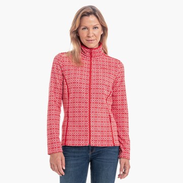 Schöffel Athletic Fleece Jacket 'Salto2' in Red: front