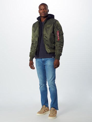 ALPHA INDUSTRIES Overgangsjakke 'MA-1 D-Tec' i grønn