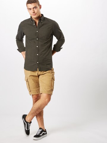 INDICODE JEANS Regular Shorts 'Monroe' in Beige