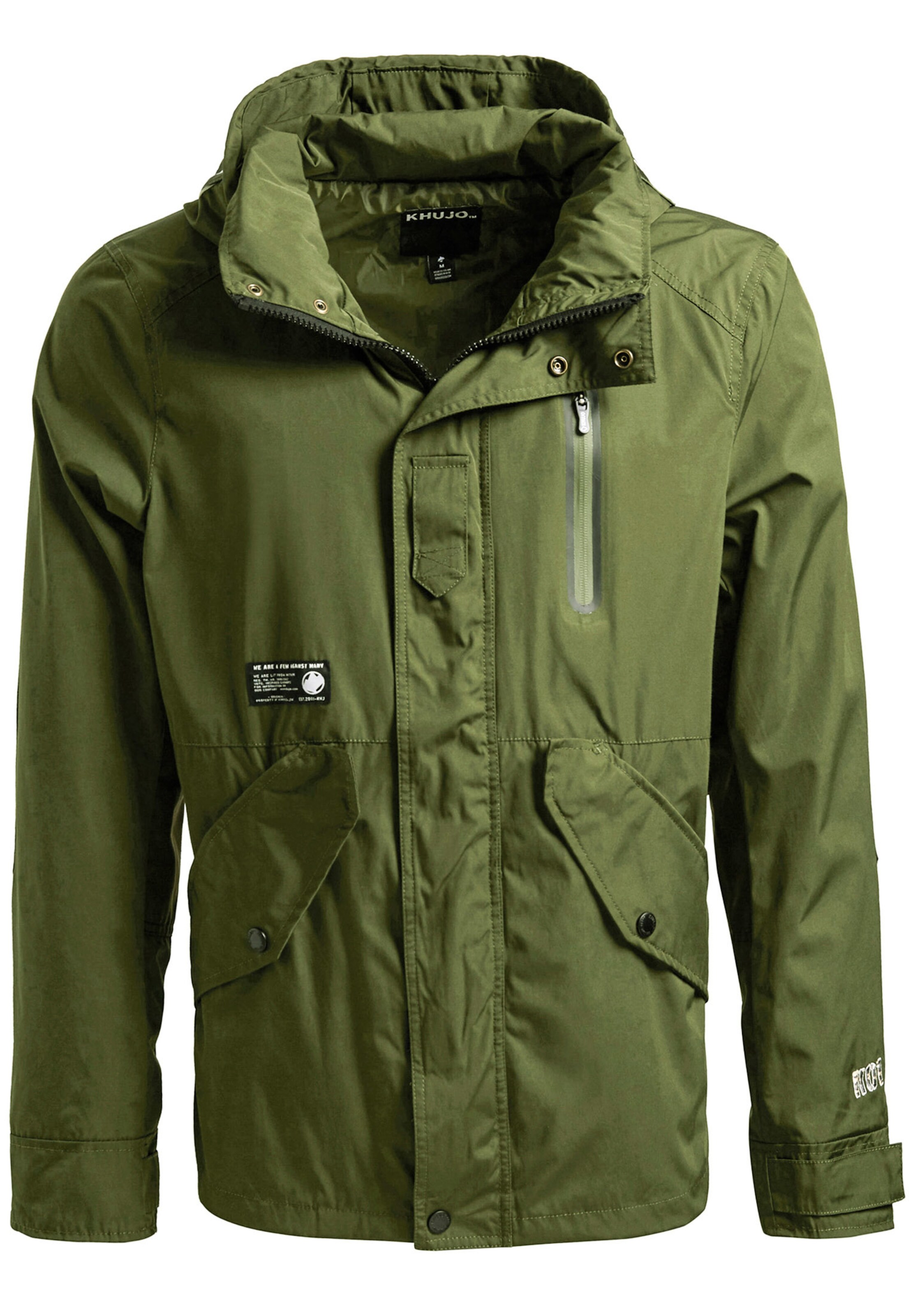 khujo - Functionele jas 'SCUTI' in de kleur Olijfgroen