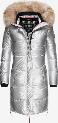 Manteau d’hiver 'Halina' NAVAHOO en argent : devant