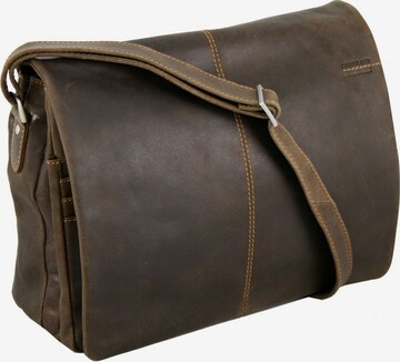 Greenland Nature Crossbody Bag 'Westcoast' in Brown: front