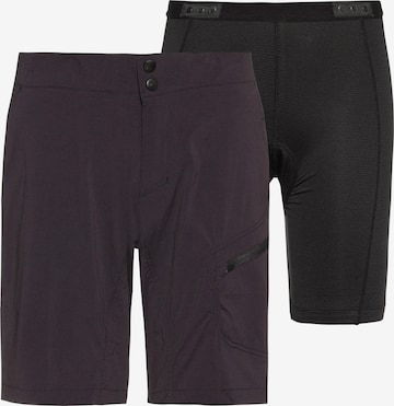 ENDURA Regular Workout Pants 'Hummvee Lite Shorts mit Innenhose' in Black: front