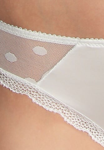 Slip 'DOTTED MESH' sassa en blanc