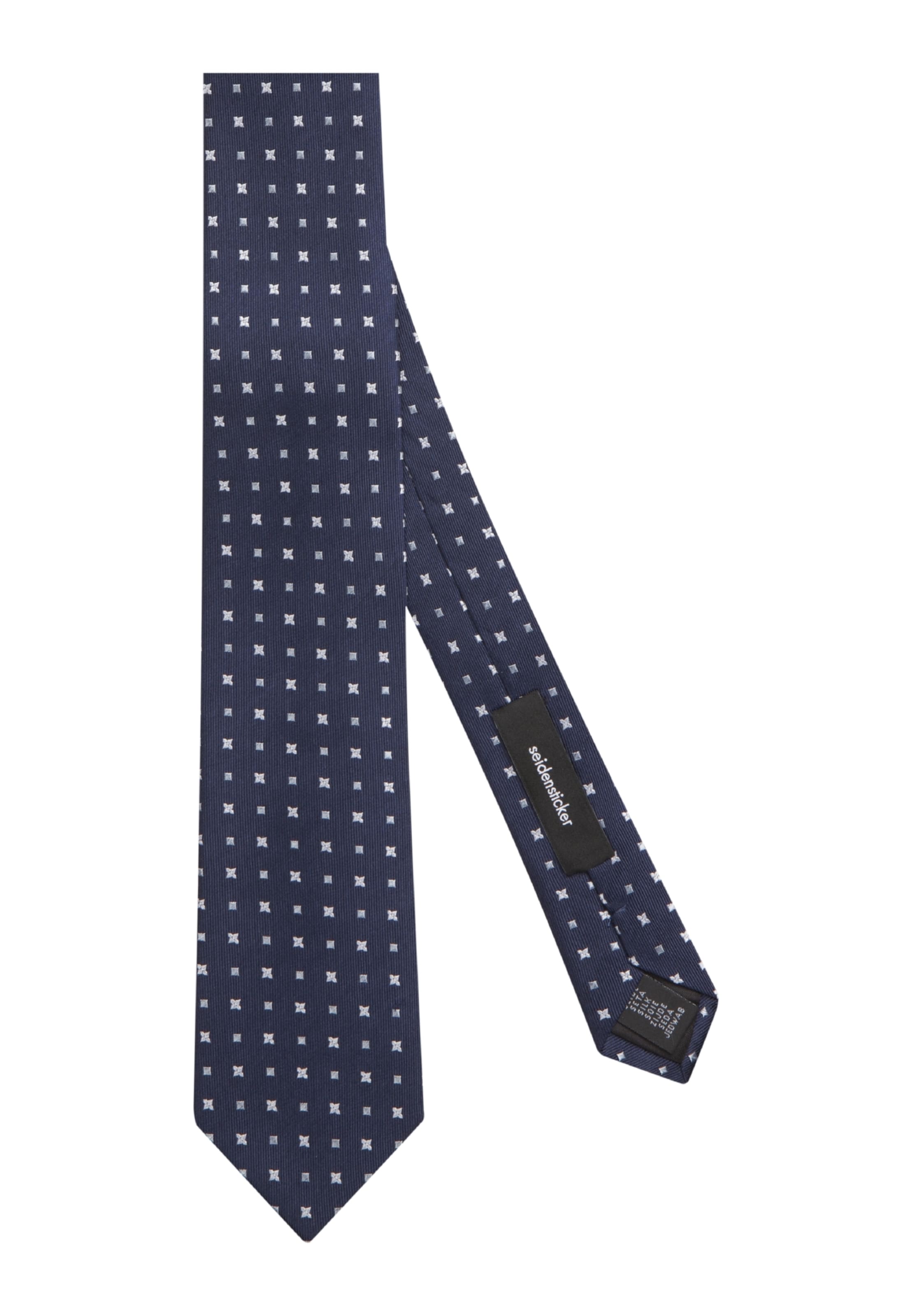 SEIDENSTICKER - Stropdas 'Schwarze Rose' in de kleur Navy