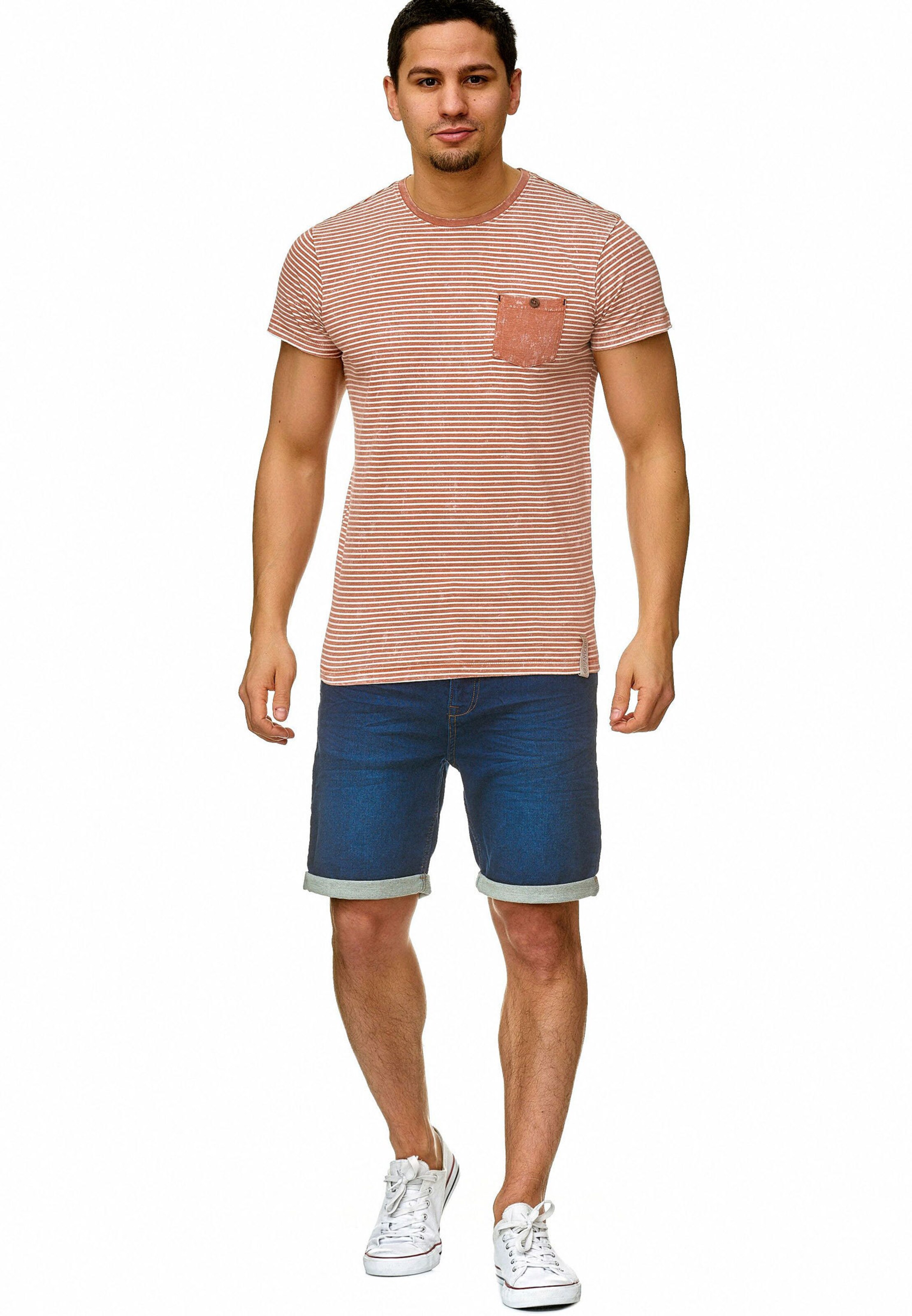 INDICODE JEANS Regular Shorts 'Lonar' in Blau