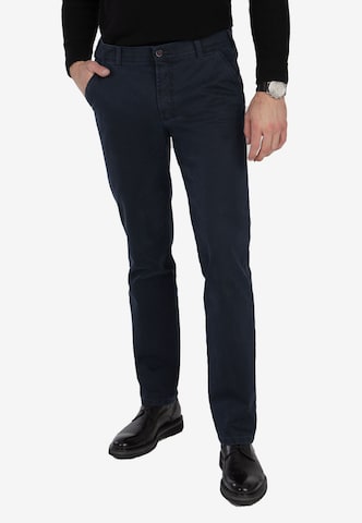 CLUB OF COMFORT Slimfit Functionele broek 'Garvey 6429' in Blauw: voorkant