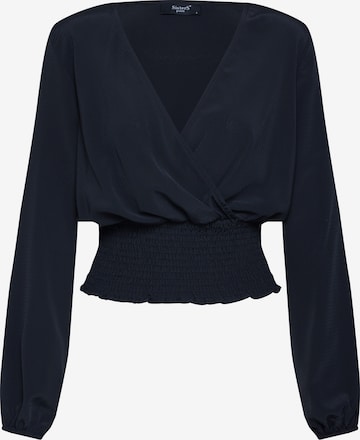 SISTERS POINT Blouse 'Githa-LS' in Zwart: voorkant