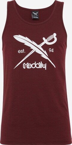 T-Shirt 'Daily Flag' Iriedaily en rouge : devant