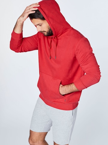 CHIEMSEE Regular fit Αθλητική μπλούζα φούτερ σε κόκκινο