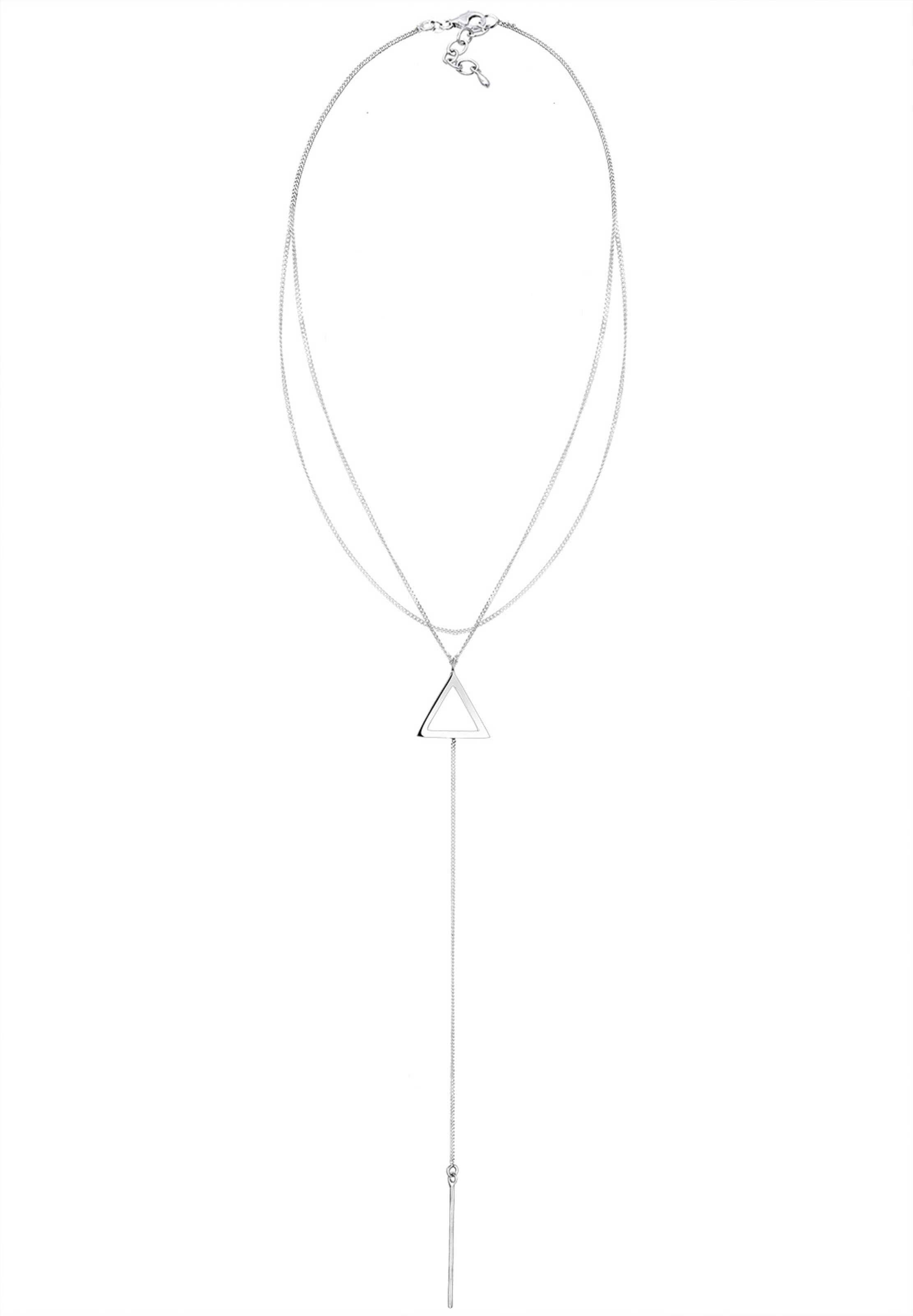 Chaîne 'Dreieck' ELLI en argent : devant
