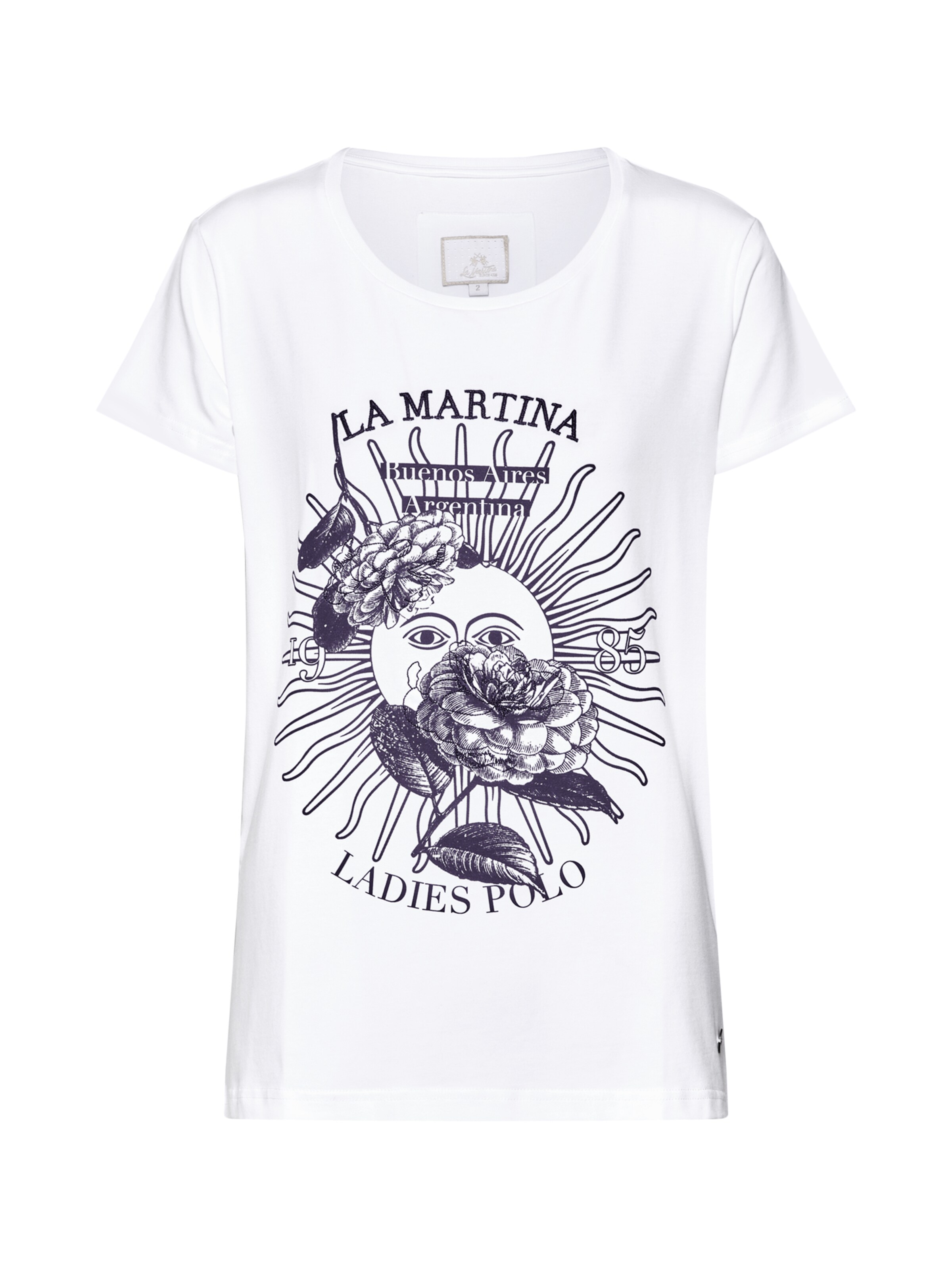 La Martina - Shirt ' STRETCH CO JERSE' in de kleur Wit