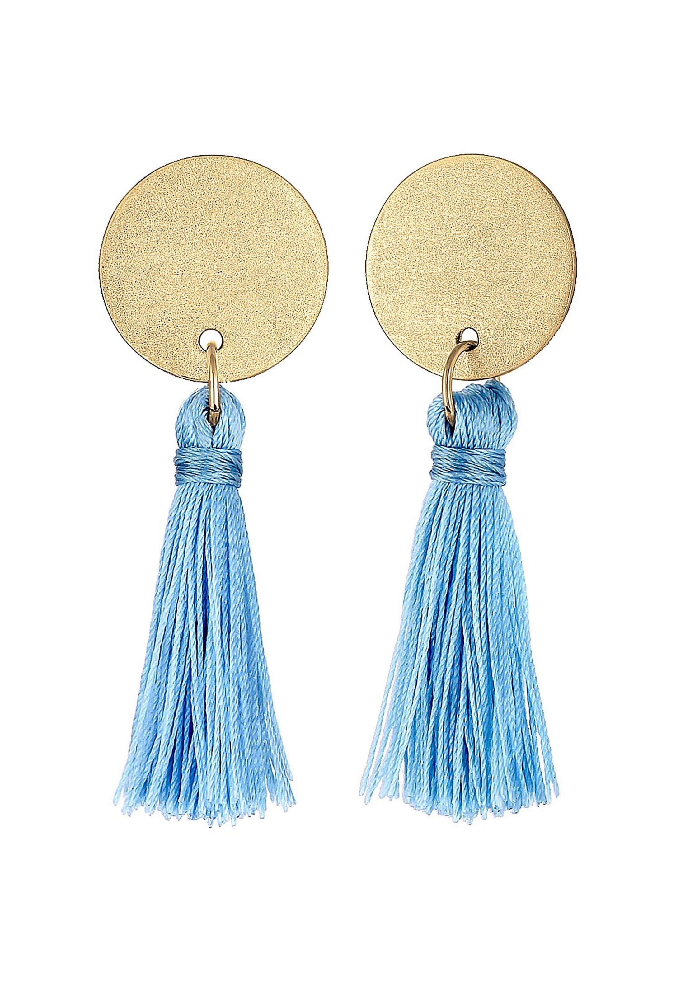 Boucles d'oreilles ELLI en bleu : devant