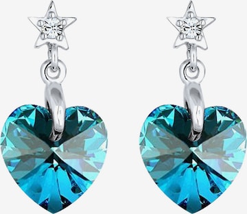 Boucles d'oreilles 'Herz' ELLI en bleu : devant