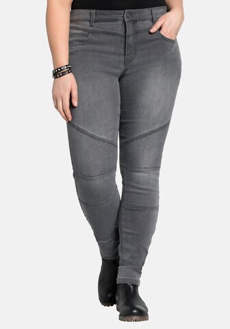 SHEEGO Slimfit Jeans in Grau: predná strana