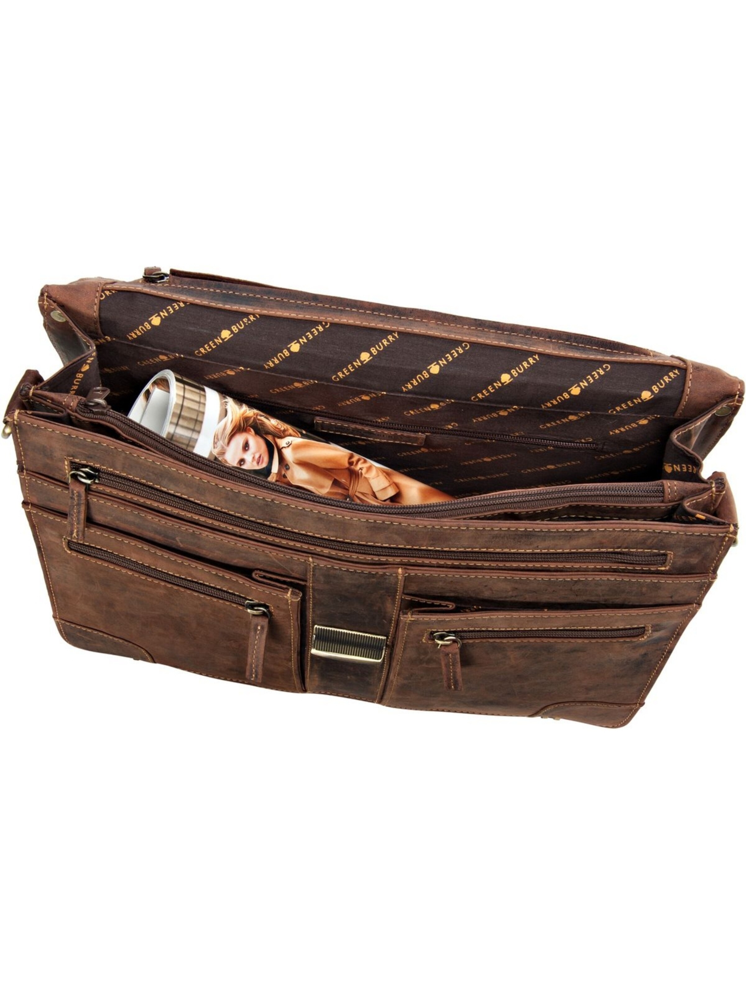 Porte-documents GREENBURRY en marron