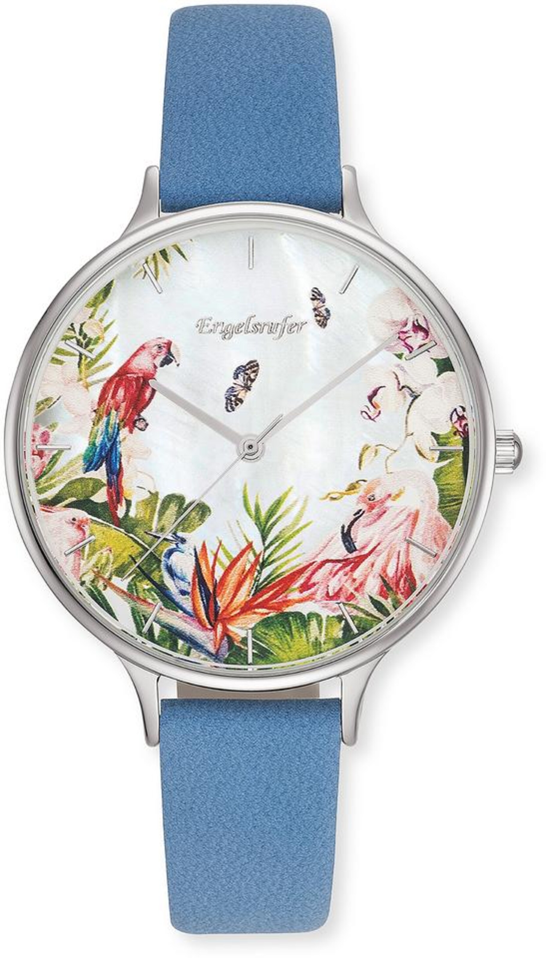 Engelsrufer Uhr in Blau: Vorderseite