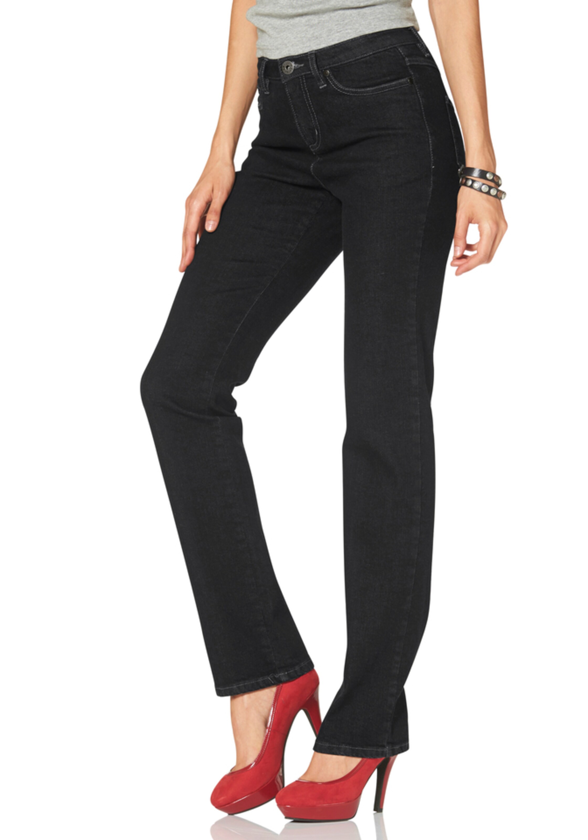 ARIZONA Regular Jeans in Black: front