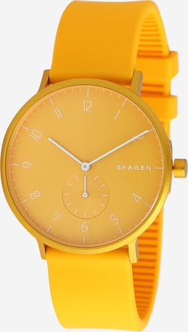 SKAGEN Uhr 'Aaren' in Gelb: front