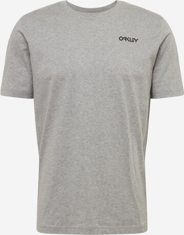 OAKLEY Regular Fit Funktionsshirt 'Back Ad Heritage' in Grau: predná strana