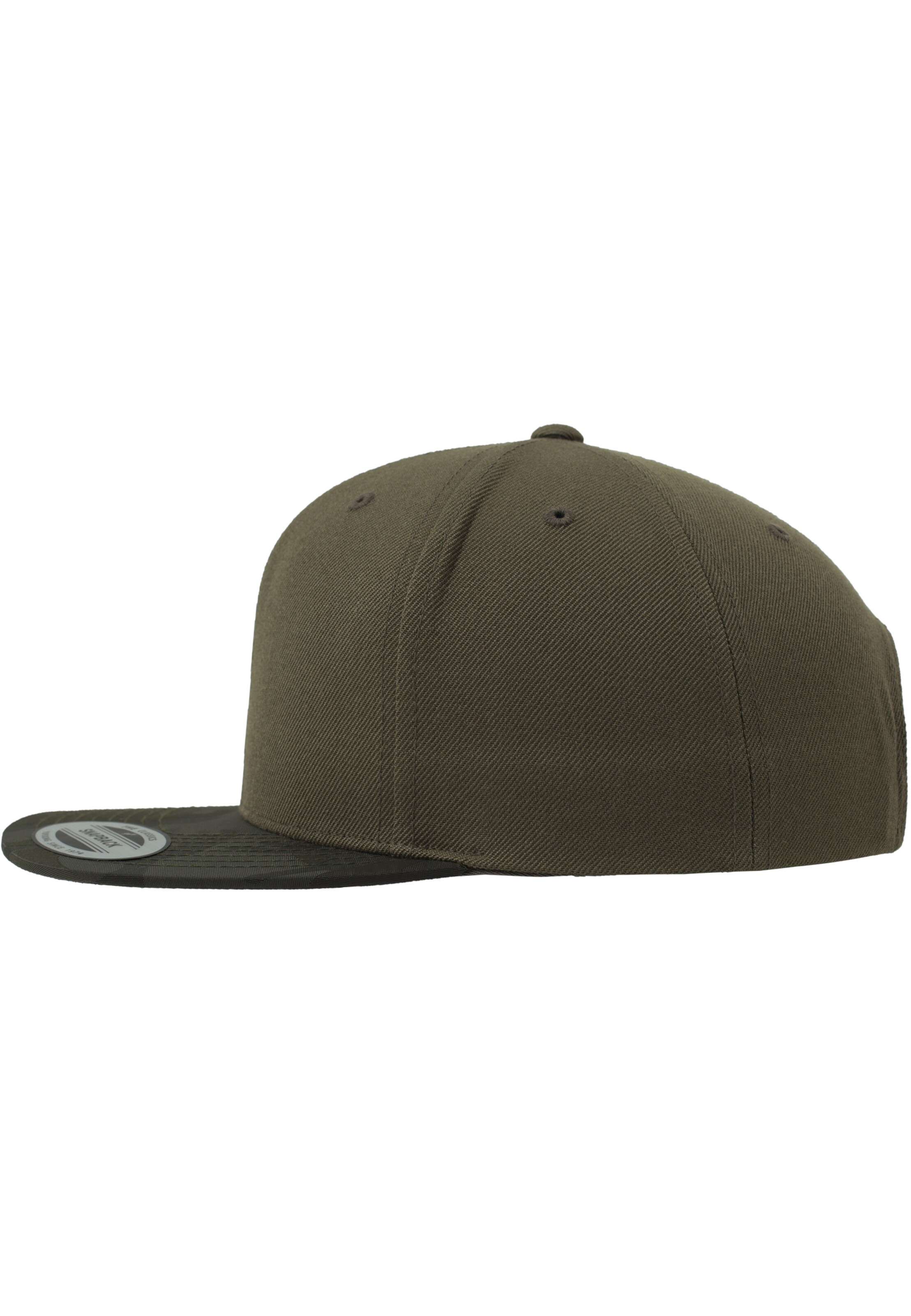 Flexfit Čiapka 'Camo Visor' - Zelená