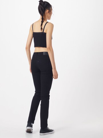 LEVI'S ® Slimfit Jeans '712™ Slim' in Zwart