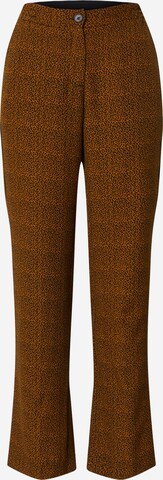 Bootcut Pantalon 'Pakize' FRNCH PARIS en marron : devant