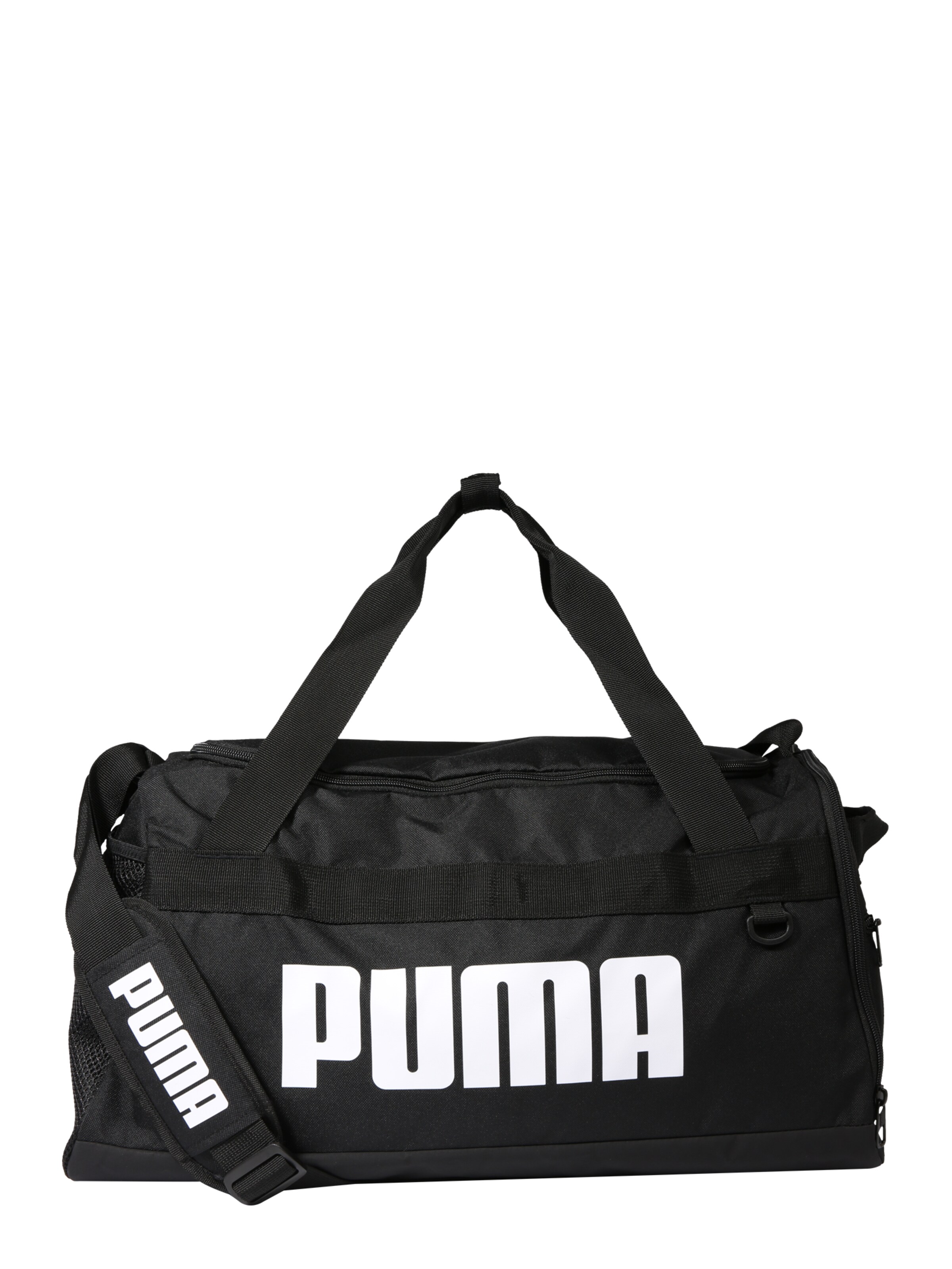 PUMA Sports Bag in Black: front