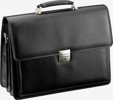 D&N Document Bag in Black: front