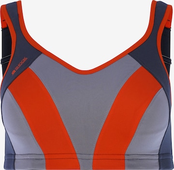 SHOCK ABSORBER Bustier Sport bh in Grijs: voorkant