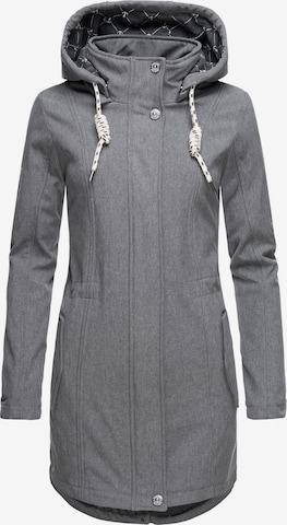 Peak Time Softshelljacke 'L62097' in Grau: predná strana