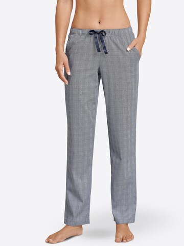 SCHIESSER Pajama Pants in Blue: front