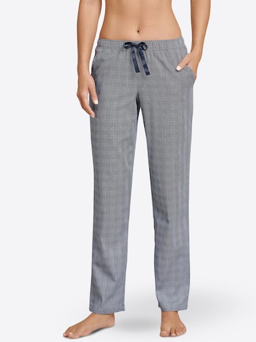SCHIESSER Pyjamabroek in Blauw: voorkant
