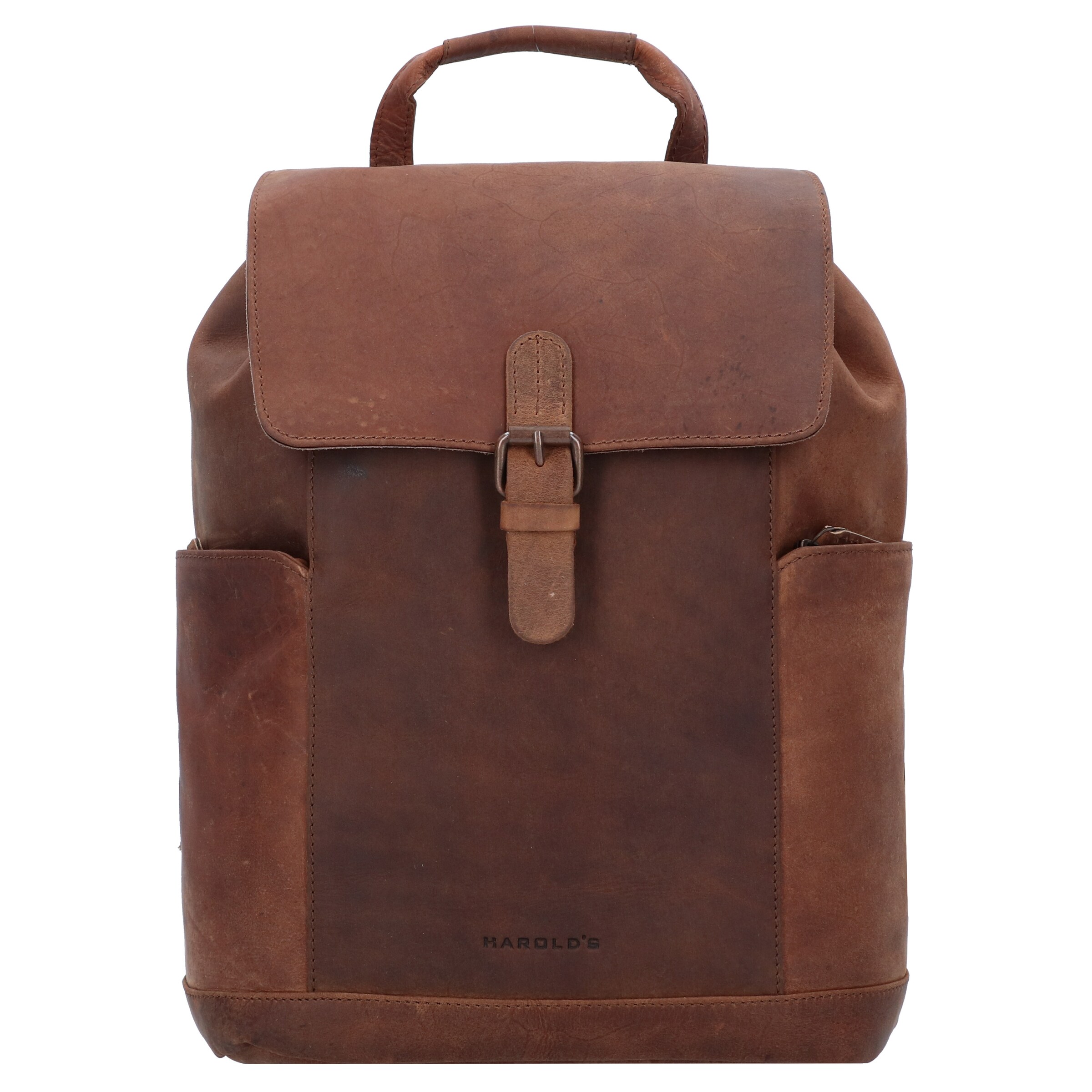 Harold's Rucksack 'Antik' in Braun: Vorderseite