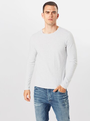 pilka AMERICAN VINTAGE Standartinis modelis Marškinėliai 'BYSAPICK': priekis