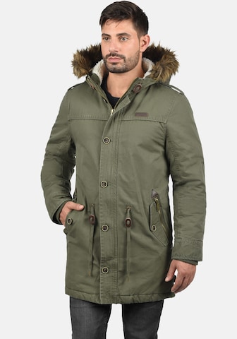 INDICODE JEANS Winterparka 'Pulsoor' in Groen: voorkant