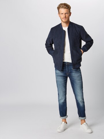 Slimfit Jeans 'Tim Leon' de la JACK & JONES pe albastru