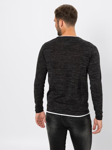 Key Largo - Pullover 'MST ALABAMA' em preto: atrás