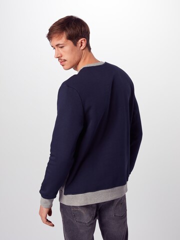 Sweat-shirt GUESS en bleu : derrière