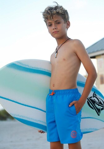 s.Oliver Board Shorts in Blue: front