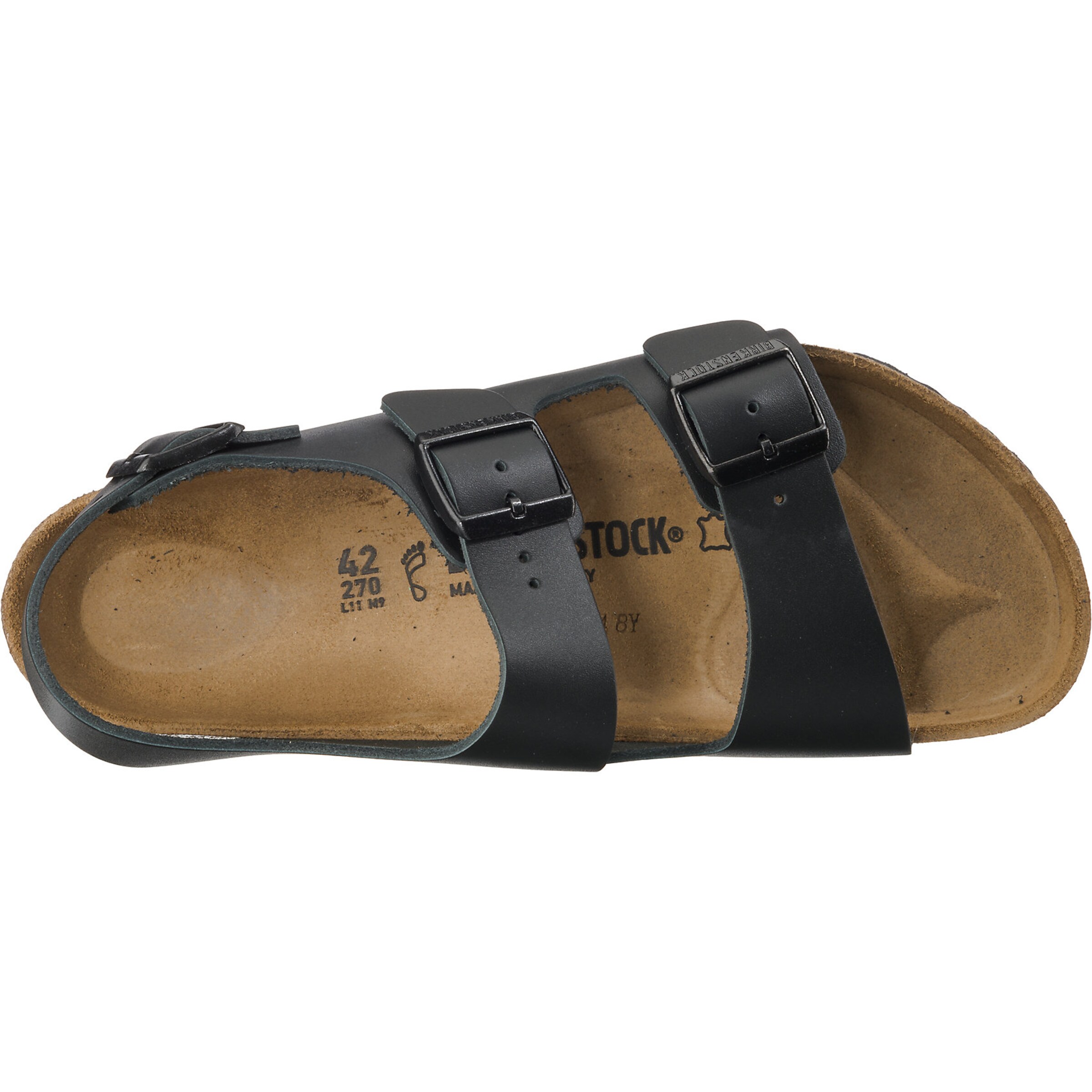 BIRKENSTOCK Sandály 'Milano' – černá