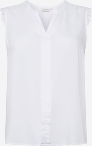 ONLY Carmakoma - Blusa 'Mumi' em branco: frente