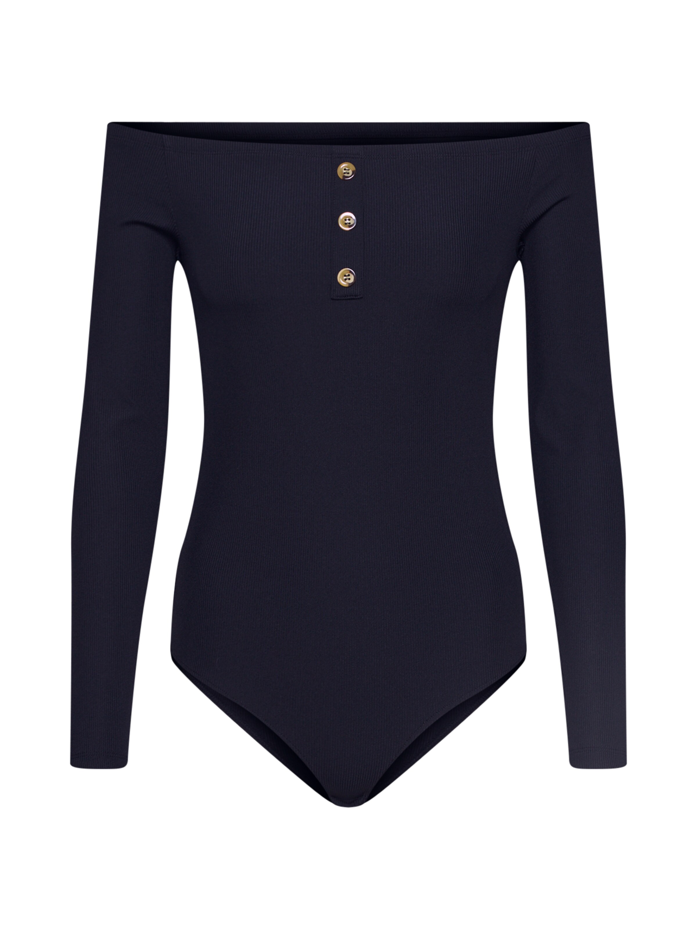 IVYREVEL - Body 'OFF SHOULDER RIB' in schwarz