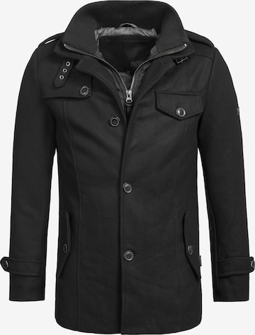 INDICODE JEANS Between-Season Jacket 'Brandon' in Black: front