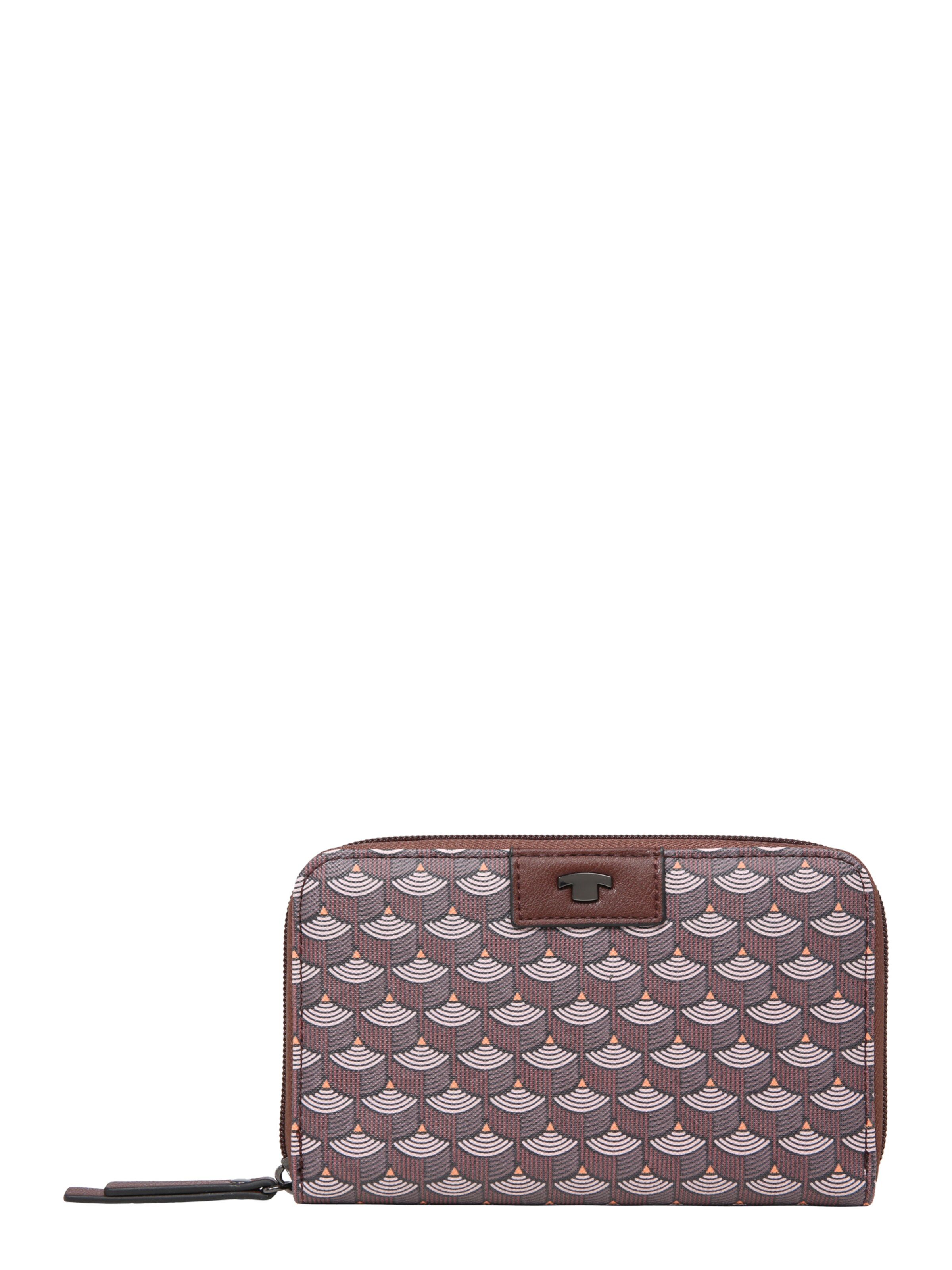 TOM TAILOR - Portemonnee 'MIRI DECO Wallet' in de kleur Wijnrood