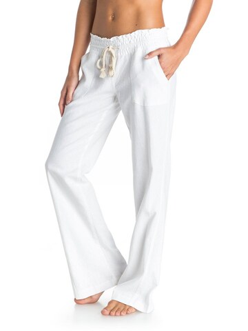 ROXY Lużny krój Spodnie 'Oceanside' w kolorze biały