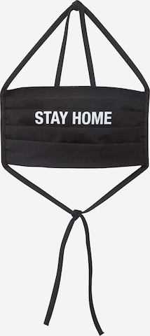 Mister Tee Scarf 'Stay Home' i svart: framsida