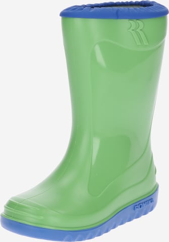ROMIKA Rubber Boots 'Little Bunny' in Green: front