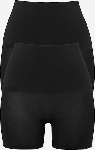 PETITE FLEUR Shaping Pants in Black: front